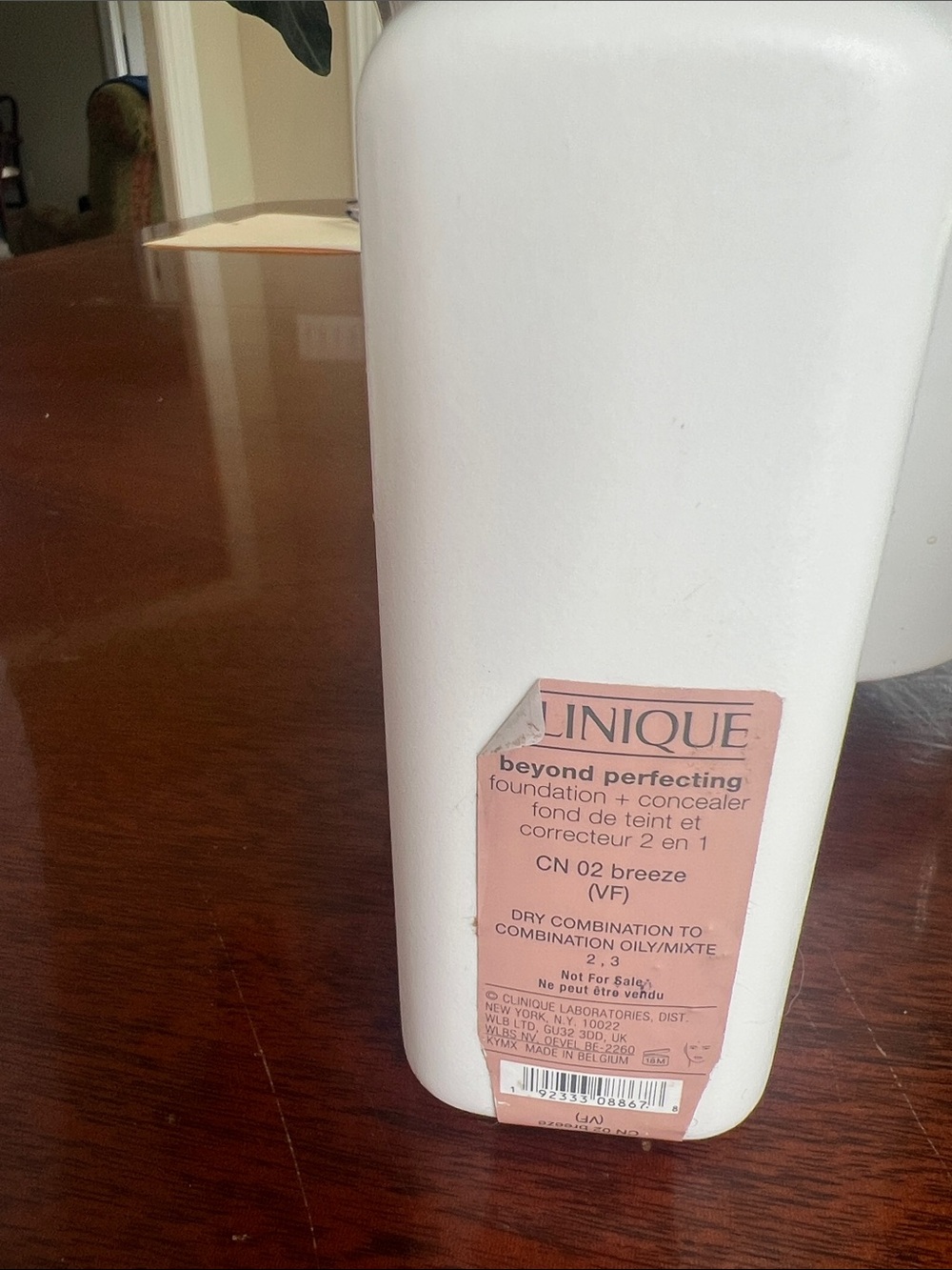 Clinique Foundation + Concealer Bottle with Pink Label
